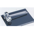 Optic Crystal Gavel Award - 1 3/4" x 8 1/2" x 3 5/16"